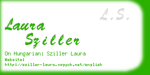 laura sziller business card